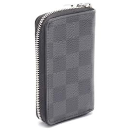 Louis Vuitton-Louis Vuitton Zippy Coin Purse Wallet Black N63076-Black