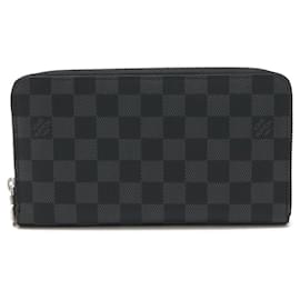 Louis Vuitton-Louis Vuitton Damier Graphite Zippy Organizer Wallet N60111-Black