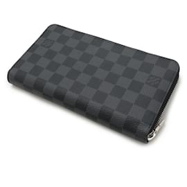 Louis Vuitton-Louis Vuitton Damier Graphite Zippy Organizer Wallet N60111-Black