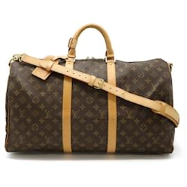 Louis Vuitton-Louis Vuitton Monogram Keepall Bandouliere 50 Bag M41416-Brown