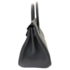Hermès-Hermes Birkin 25 Handbag Dark Grey-Grey