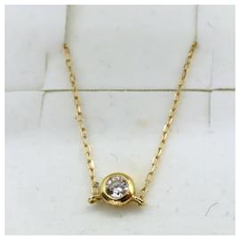 Autre Marque-Vendome Aoyama K18YG Diamond Necklace-Golden
