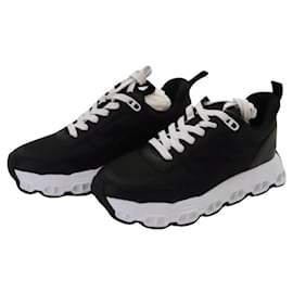 Hermès-Hermes Impulse Sneakers Fabric Leather Black-Black