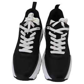Hermès-Hermes Impulse Sneakers Fabric Leather Black-Black