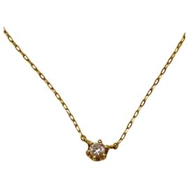 Autre Marque-4℃ K18 Diamond Necklace-Other