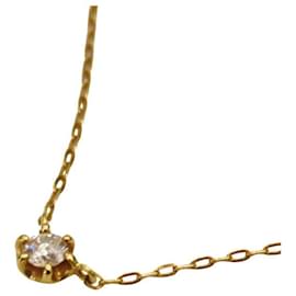 Autre Marque-4℃ K18 Diamond Necklace-Other