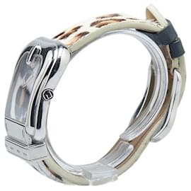 Fendi-Fendi B.Fendi Leopard Watch 3800G Quartz-Silvery