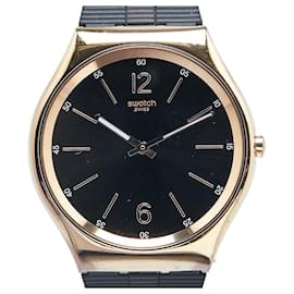 Autre Marque-Swatch BIENNE BY NIGHT Stainless Steel-Black