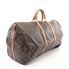 Louis Vuitton-Louis Vuitton Monogram Keepall Bandouliere 60 Bag-Brown