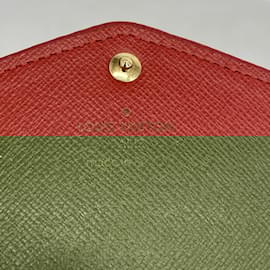 Louis Vuitton-Louis Vuitton Long Wallet Monogram Retiro Portofeuil Sarah M61184-Brown,Fuschia