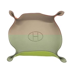 Hermès-Hermes Vide Poche Togo Tray-Orange