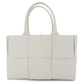 Bottega Veneta Kleine Arco Tote Tasche Weiß