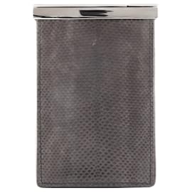 Gucci-Gucci Gray Leather Cigar Case-Brown