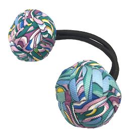 Hermès Elastico per capelli in seta Hermes blu Blu