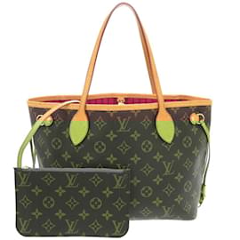 Louis Vuitton-Louis Vuitton Neverfull PM Monogram Pivoine Tote Bag-Brown,Pink,Monogram