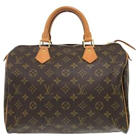 Louis Vuitton-Louis Vuitton Speedy 30 Monogram Handbag-Brown,Monogram