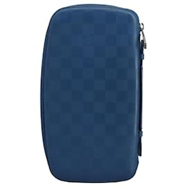 Louis Vuitton-LOUIS VUITTON Organizador Damier Infini Bolsa Atholl Azul Netuno N41396 Auth 105673-Azul,Outro