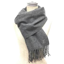 Louis Vuitton-Louis Vuitton Cashmere Stole in Gray-Brown