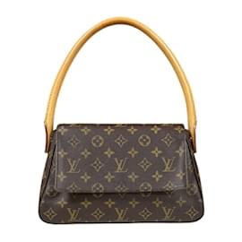Louis Vuitton-Louis Vuitton Looping Monogram Shoulder Bag-Brown,Monogram