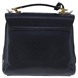 Balenciaga-BALENCIAGA Sac à main Rudis en cuir noir 391571 Auth bs21063-Noir