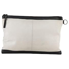 Balenciaga-BALENCIAGA Clutch Bag Leather Black Auth mr878-Black