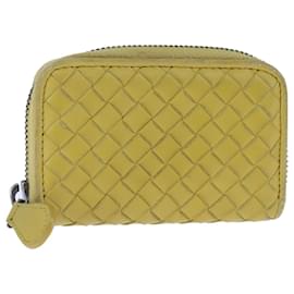 Autre Marque-BOTTEGA VENETA INTRECCIATO Coin Purse Leather Yellow Auth 105913-Yellow