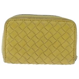 Autre Marque-BOTTEGA VENETA INTRECCIATO Coin Purse Leather Yellow Auth 105913-Yellow