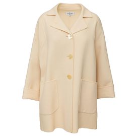 Valentino Miss V Coat Eggshell