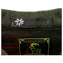 Autre Marque-Steinbock Wool Cape-Green