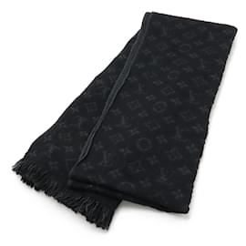 Louis Vuitton-Louis Vuitton Wool Stole in Black-Black