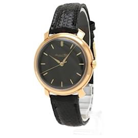IWC-IWC K18YG Leather Strap Hand-wound Men's Wristwatch-Other