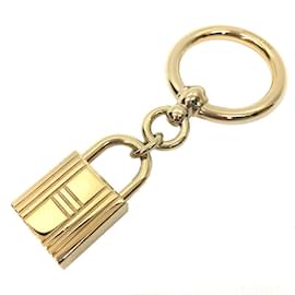Hermès-Hermes Scarf Ring Loop Charm Padlock in Gold-Other