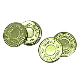 Hermès-Hermes Sellier Rose Gold Cufflinks-Other