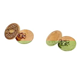 Hermès-Hermes Sellier Rose Gold Cufflinks-Other