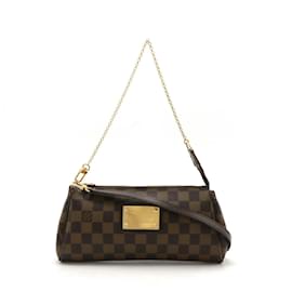 Louis Vuitton-Louis Vuitton Damier Eva Pouch Clutch Bag-Brown