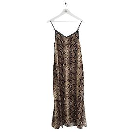 The Kooples Vestido de seda beige Beige