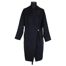 Maje-Wool coat-Blue
