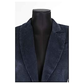 Autre Marque-Cotton blazer-Blue