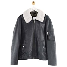 The Kooples-Leather coat-Black