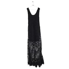 Sandro Schwarzes Kleid Schwarz