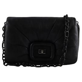 Roger Vivier Borsa a spalla in pelle nera Nero