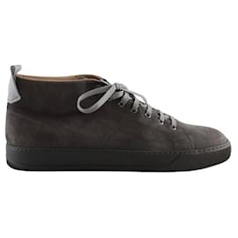 Lanvin-Leather sneakers-Grey