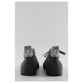Lanvin-Leather sneakers-Grey
