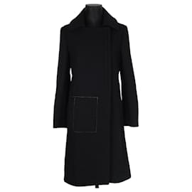 Paco Rabanne-Wool coat-Black