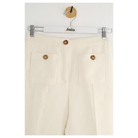 SéZane-Ecru wide pants-Cream