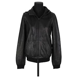 Marc Jacobs Black leather jacket Black