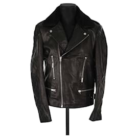 The Kooples-Leather coat-Black
