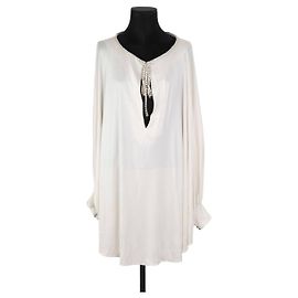 Azzaro White silk blouse White