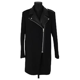 Sandro-Wool coat-Black