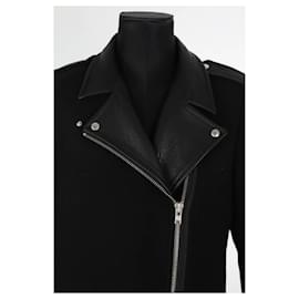 Sandro-Wool coat-Black